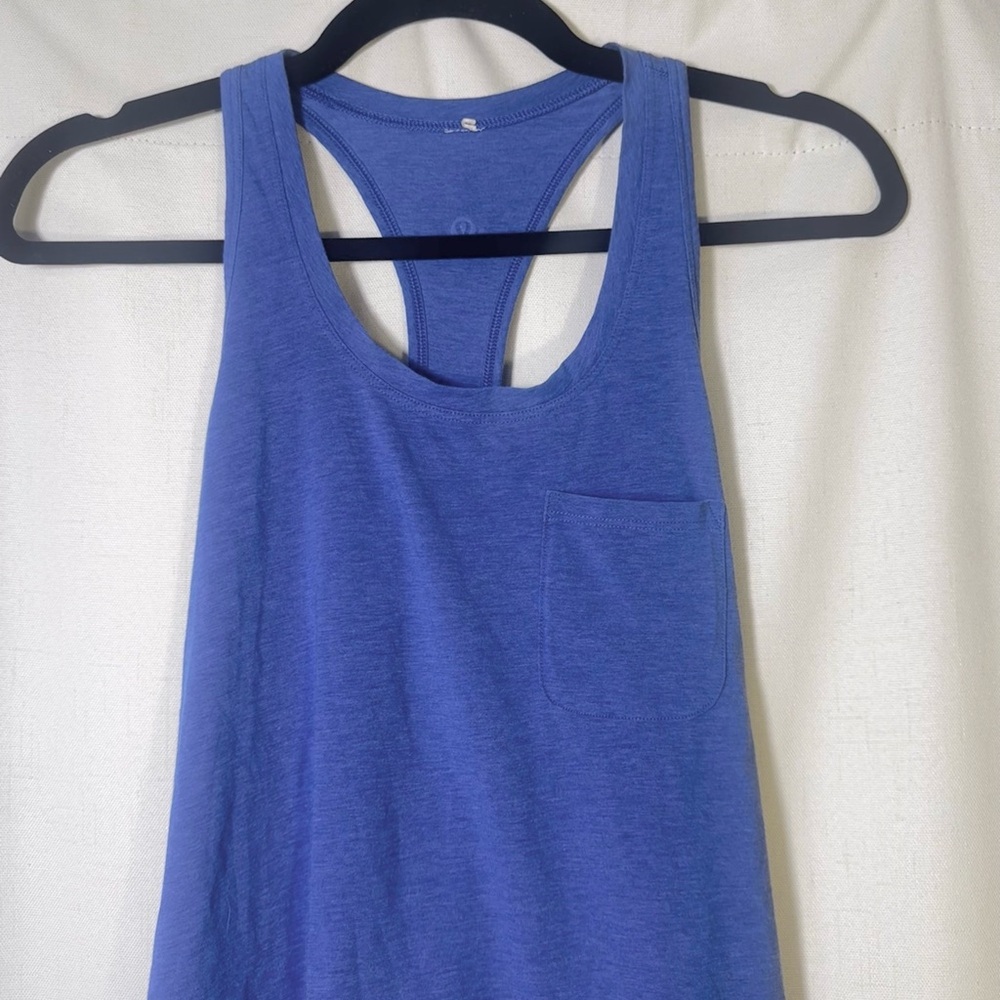 Lululemon Racerback Blue Tank Top - Picture 3 of 4